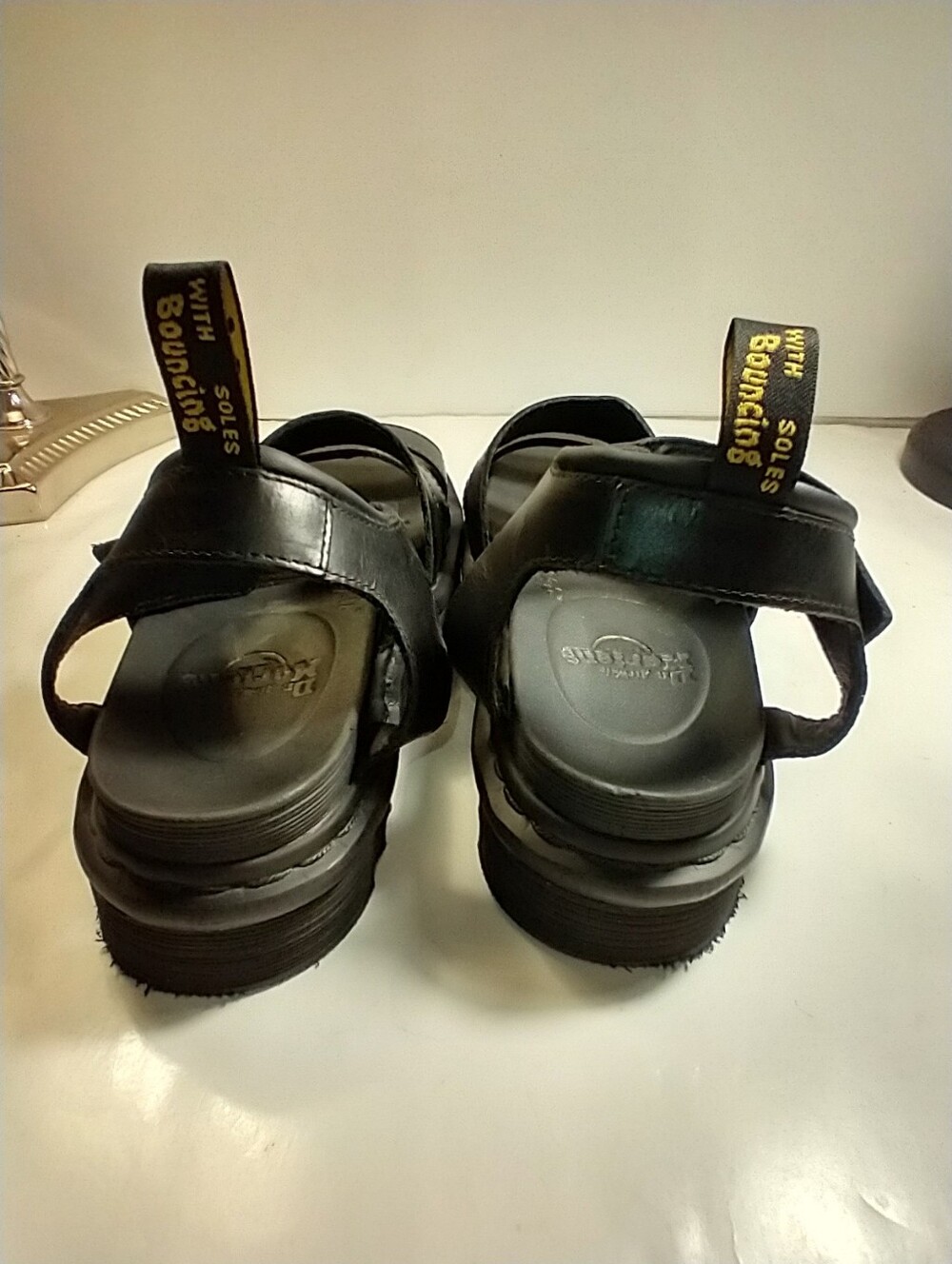 Dr. Martens Blaire Athena Black Leather Strap Sandals Women's sz 9. - Picture 6 of 12